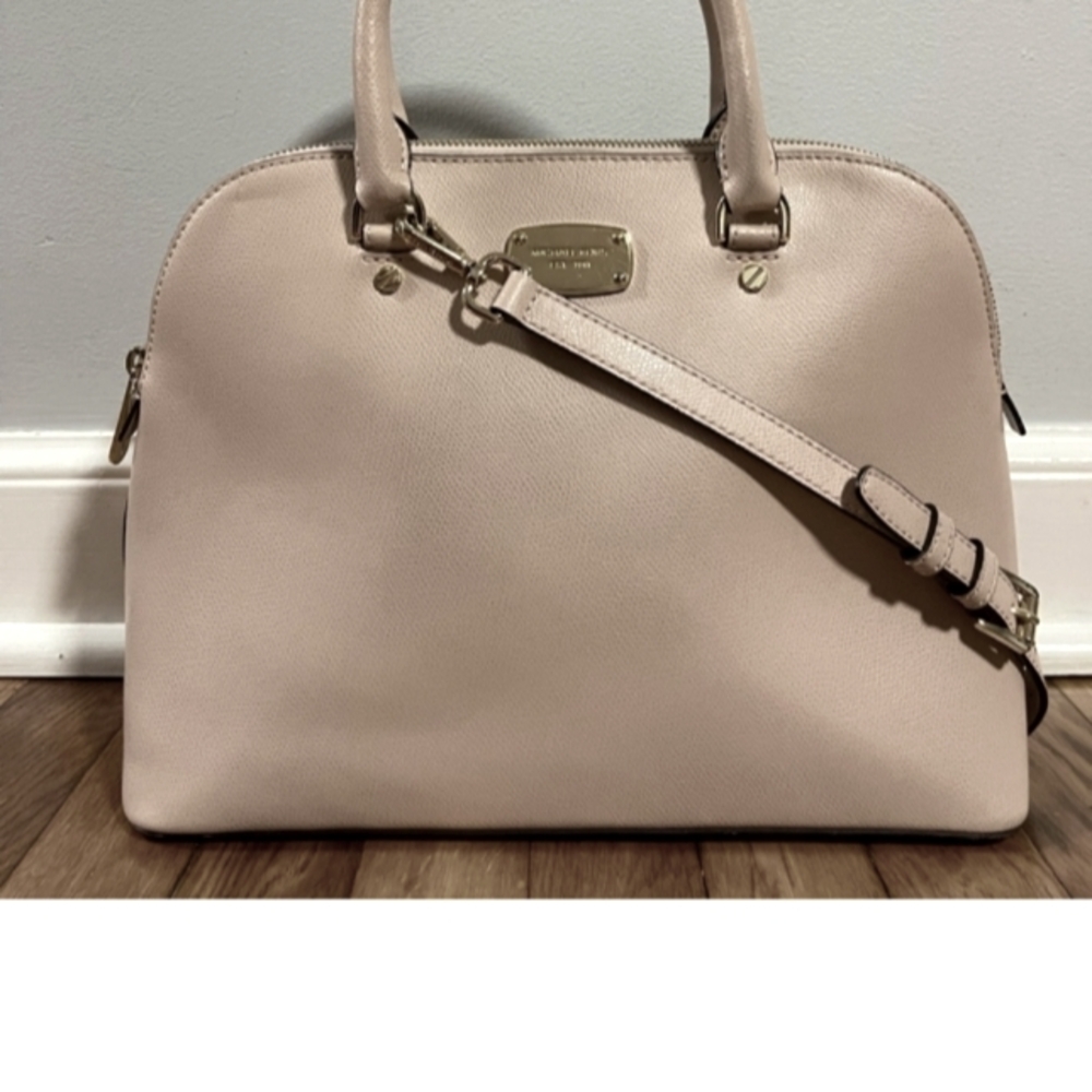 Michael Kors Cream Satchel Bag